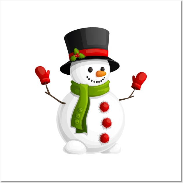 Snowmen Winter Wall Art by Teedell